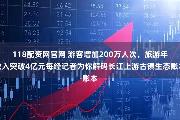 118配资网官网 游客增加200万人次，旅游年收入突破4亿元每经记者为你解码长江上游古镇生态账本